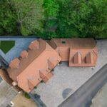 Une maison de Montpellier vue du ciel